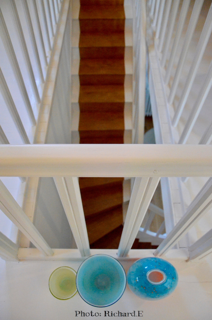 Escalier blanc bois hannah elizabeth interior design